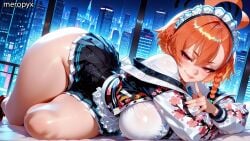 ai_generated big_breasts big_breasts big_thighs blue_archive breasts breasts breasts_bigger_than_head female female female_only gigantic_breasts hourglass_figure huge_breasts huge_breasts large_breasts large_tits looking_at_viewer massive_breasts massive_tits meropyx neru_(blue_archive) round_breasts seductive solo solo_female thick_thighs thin_waist voluptuous voluptuous_female wide_hips