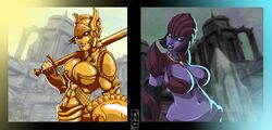 aureal breasts dark_seducer female golden_saint mazken oblivion shiftymcgearjam the_elder_scrolls