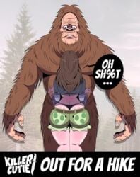 bigfoot from american mythology by loveforge