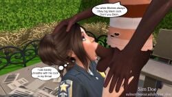 3d age_difference big_breasts big_cock big_dick big_penis black_hair blowjob bottomless bottomless_male britany_becker(sim_doe) brown_hair caption comic comic_page deep_blowjob deepthroat degrading dennis_thomas(sim_doe) english english_text forced forced_blowjob forced_oral forced_sex hobo homeless homeless_male huge_cock interracial maledom maledom_caption massive_cock massive_dick massive_penis original_characters penis police police_officer police_uniform policewoman public public_sex rape raped raped_female sim_doe sims sims4 sims_4 speech_bubble speech_bubbles the_sims the_sims_4