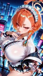 ai_generated big_breasts big_breasts big_thighs blue_archive breasts breasts breasts_bigger_than_head female female female_only gigantic_breasts hourglass_figure huge_breasts huge_breasts large_breasts large_tits looking_at_viewer massive_breasts massive_tits meropyx neru_(blue_archive) round_breasts seductive solo solo_female thick_thighs thin_waist voluptuous voluptuous_female wide_hips