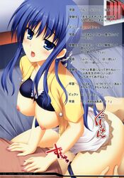 bra breasts japanese_text mizuhara_yuu nipples nopan open_clothes open_shirt page_11 rip@lip sex shirt