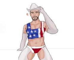 bara cowboy cowboy_hat gay male sexy_clothing streamer twitch yaoi