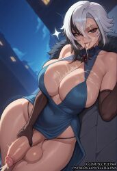 1futa abs ai_generated arlecchino_(genshin_impact) armpits balls black_hair breasts cock covered_abs dickgirl ecchilyna futa_only futa_sans_pussy futanari genshin_impact girly high_resolution highres horny huge_ass huge_balls huge_boobs huge_breasts huge_butt huge_cock huge_cumshot huge_testicles huge_thighs intersex medium_ass medium_breasts medium_penis muscular patreon penis self_upload sexy stable_diffusion testicles two_tone_hair white_hair worship