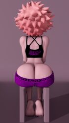ashido mina from boku no hero academia by supurattabrain