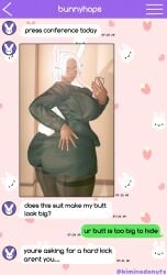 1girls 3d 3d_model alternate_costume boku_no_hero_academia dark-skinned_female dark_skin english_text female hand_on_ass kiminodonuts koikatsu mirko miruko my_hero_academia office_lady rabbit_ears rabbit_tail round_ass round_breasts round_butt rumi_usagiyama selfie short_skirt smartphone tagme text text_message thick_ass thick_hips thick_legs thick_lips thick_thighs tight_skirt white_hair