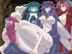 1boy 3girls anal anal_penetration ass barefoot beelzebub blue_eyes blue_hair boy_rape breasts brown_hair censored female female_penetrating_male female_rapist femdom green_hair humansub insect_girl large_breasts luka_(mon-musu_quest!) male male_penetrated male_pregnancy male_rape_victim malesub monster_girl monster_girl_quest multi_breast multiple_girls ovipositor_in_ass ovipositor_penetration ovipositor_penis pegging penetration penis pink_eyes pink_hair purple_hair rape sex straight tentacle tentacle_on_male wings