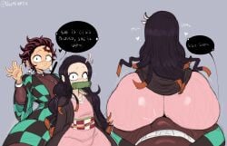 kamado nezuko from demon slayer by noumiart