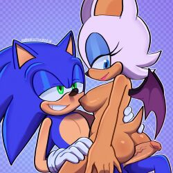 rouge the bat from sonic (series) by aribujitosnsfw