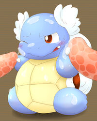 ambiguous_gender artist_request blush color feral handjob male multiple_males nintendo penis pokemon shell tagme wartortle wink