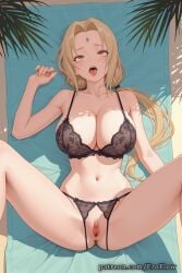 1girls 2025 ahe_gao ai_generated anus bare_arms bare_shoulders black_bra black_panties blonde_hair blush boruto:_naruto_next_generations boruto:_two_blue_vortex bra breasts cleavage clitoris collarbone crotchless crotchless_panties eroflow facial_mark forehead_mark hi_res highres large_breasts lingerie long_hair looking_at_viewer lying mature_female naruto naruto:_road_to_ninja naruto:_the_last naruto_(classic) naruto_(series) naruto_bomb naruto_pixxx naruto_shippuden navel on_back open_mouth panties pantsu parted_bangs patreon pussy rolling_eyes solo spread_legs tongue tongue_out tsunade tsunade_(cosplay) tsunade_(naruto) tsunade_senju uncensored underwear underwear_only vagina voluptuous voluptuous_female