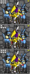 crossover death_battle digimon hornydragon lucario pokemon pokemon_(species) renamon