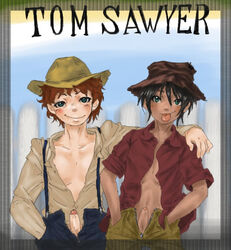 huckleberry_finn male penis tagme tom_sawyer