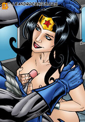 1girls big_breasts black_hair blue_eyes breasts darkseid dc dc_comics enemies enemies_to_lovers enemies_with_benefits female female_focus heroine justice_league leandro_comics male naked_female paizuri penis penis_between_breasts straight superheroine supervillain the_new_gods titfuck titjob villain wonder_woman wonder_woman_(series)