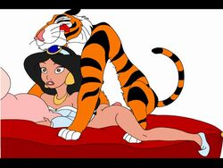 aladdin anal animated bestiality disney disney_princess feline female gif human male nomad_(artist) penis princess_jasmine prone_bone rajah royalty straight tiger zoophilia