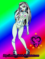 female frankie_stein high_heels madam-fetish monster_high platform_heels tagme watermark