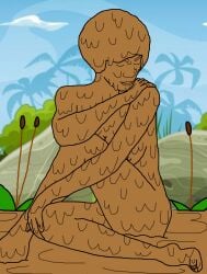 1girls breasts completely_covered_in_mud completely_naked completely_nude covered_in_mud dirty dirty_girl edit female mud muddy naked nipple nude original redguy7 solo tagme