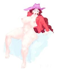 1girls big_breasts bottomless breasts female mario_(series) pauline pebuhsart thighs