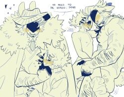 blush bunny_ears bunny_tail forsaken_(roblox) hairy_male mafioso_(dream_game) myra_morka noob_(forsaken) party_noob_(forsaken) size_difference