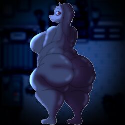 1girls anthro ass_bigger_than_head back_fat barefoot bbw belly big_ass big_belly big_breasts boss_monster_(undertale) breasts breasts_bigger_than_head bubble_butt caprine chubby chubby_female curvy deltarune dumbwolfperson eyelashes fat fat_female fat_folds fat_thighs female female_only floppy_ears furry gluteal_fold goat horns looking_back milf naked naked_male nude nude_female overweight overweight_female red_eyes small_feet smile smiling solo tail thick_thighs toriel undertale voluptuous voluptuous_female white_body white_fur
