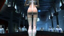 3d angel angel_halo angel_wings ass ass_focus black_hair bondage bondage_gear bondage_outfit eve_(hitman_blood_money) female female_focus halo hitman hitman_blood_money io-interactive official_art screenshot sling_bikini video_games white_skin