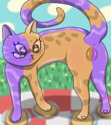 alien anus bread domestic_cat felid felidflora feline felis female feral flower food fruit fusion genitals hi_res jelly_(food) jelly_jam_peanut legume mammal peanut_(food) picnic plant solo vulva