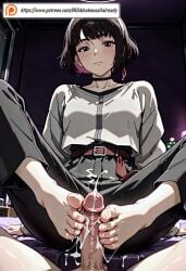 ai_generated eleina foot_fetish footjob lazarus_(anime) willainukeusallalready