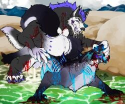 6:5 absurd_res anal_orgasm animal_genitalia animal_penis anthro anthro_on_feral anus balls beach bite bite_mark blitz_(weredemo) blood blood_from_mouth blood_in_mouth blood_in_water blood_on_face blood_on_hand blood_splatter bodily_fluids breasts canid canine canine_genitalia canine_penis canine_teeth canis cum cum_drip cum_in_ass cum_inflated_belly cum_inside cum_on_penis cumshot dex_(weredemo) doggy_style dripping dubious duo duo_focus ejaculation feral feral_penetrating from_behind_position genital_fluids genitals gore group hands-free hi_res hybrid inflation inflation inflation_fetish knot knotted_penis male male/male male_on_feral male_penetrating mammal monster multi_breast multi_nipple mythological_canine mythological_creature mythology nipples orgasm penetration penis questionable_consent scratches sex stomach_bulge teratophilia werecanid werecanine werecreature werewolf wolf yonnixart zoophilia