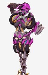 waiftoon arcee arcee_(bayverse) transformers_(bayverse) transformers seductive seductive_look robot questionable
