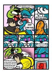 absurd_res afrosoricid anthro ass blue_body blue_eyes blue_fur blush bottomwear bracelet butt_slap canid canine card card_game clothed clothing comic cuff_bracelet dialogue duo ear_piercing ear_ring english_text erection fangs female fennec_fox fox fur gaming genitals gloves green_body green_fur handwear hi_res idw_publishing jewelry kaokaoarts kitsunami_the_fennec male male/female mammal nipple_fetish nipple_play nipples oddkao one_eye_closed pants partially_clothed partially_clothed_anthro partially_clothed_female partially_clothed_male penis piercing purple_body purple_eyes purple_fur quills_(anatomy) ring_piercing sega self_spank sharp_teeth shirt slap sonic_(series) sonic_the_hedgehog_(comics) sonic_the_hedgehog_(idw) sonic_the_hedgehog_(series) spanking speech_bubble strip_game strip_games surge_the_tenrec tail teasing teeth tenrec text tongue tongue_out topwear true_fox underwear wink winking_at_another