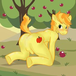 anthro anthrofied braeburn braeburn_(mlp) earth_pony equine friendship_is_magic fur male male_only my_little_pony pony smooth_skin solo tagme