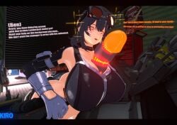 1boy 1girls 3d ass big_ass big_breasts big_penis breasts busty crop_top dialogue female grace_howard huge_breasts human indoors kiro93591529 large_breasts male massive_breasts paizuri penis png robot text zenless_zone_zero