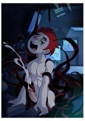 closed_eyes completely_nude cum cumshot ejaculation erection jack_spicer male_focus male_only nipples open_mouth orgasm orgasm_face penis red_hair solo solo_focus solo_male white_skin xiaolin_showdown yuunsfw
