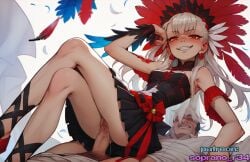 1boy 1girls 2025 ai_generated begging big_thighs character_request dick female female_only horny obedience panties penis pussy rolling_eyes seductive soprano_r34 vagina vaginal_penetration vaginal_sex wet_pussy