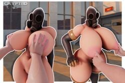 1boy 1boy1girl 1girls 3d 3d_(artwork) areola areolae breast_grab breast_squeeze breast_squish breasts breasts_bigger_than_head breasts_out crypti1d faceless_male female female_focus female_only fempyro gloves hi_res highres hourglass_figure huge_breasts male mask masked masked_female nipple_bulge nipple_play nipples nude nude_female puffy_nipples pussy pyro rule_63 squeezing squeezing_breast team_fortress_2 tf2 thick thick_thighs thigh_highs thighhighs thighs voluptuous voluptuous_female wide_hips