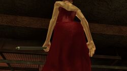 3d big_breasts bondage bondage_gear bondage_outfit breasts cleavage female female_focus hitman hitman_blood_money huge_breasts io-interactive large_breasts official_art red_dress red_hair screenshot vaana_ketlyn video_games white_skin