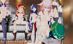 1boy 3d 3d_(artwork) 7girls aged_up aged_up_character alternate_version_available arlecchino_(genshin_impact) black_hair blender blender_(artwork) blender_(software) brown_hair clothed_sex cowgirl_position cumflated cumflated_belly dont_bully_(artist) femboy femboy_on_female furina_(genshin_impact) genshin_impact harem hoyoverse huge_balls huge_cock hung_femboy large_balls large_cock large_penis large_testicles light-skinned_female light-skinned_male light_skin lisa_(genshin_impact) lying lying_on_back multiple_females multiple_girls oversized_cock oversized_penis partially_clothed partially_clothed_female partially_clothed_male partially_clothed_sex partially_nude partially_undressed pink_hair purple_hair raiden_shogun riding riding_cock riding_dick riding_penis robes shenhe_(genshin_impact) smile smiling two_tone_hair venti_(genshin_impact) white_hair yae_miko yanfei_(genshin_impact)