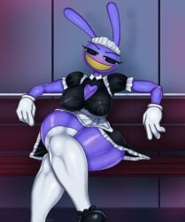 big_breasts female female_jax genderswap_(mtf) glitch_productions jax_(the_amazing_digital_circus) maid maid_jax_(the_amazing_digital_circus) rule_63 the_amazing_digital_circus thick_thighs