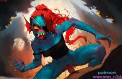 1boy 1girls 2025 ai_generated begging big_thighs deltarune dick female female_only horny obedience panties penis pussy rolling_eyes seductive soprano_r34 undertale undertale_(series) undyne vagina vaginal_penetration vaginal_sex wet_pussy