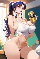 katsuragi misato from neon genesis evangelion by hellblueboy4