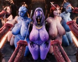 2025 3d_(artwork) absurd_res alien alien_genitalia animal_genitalia anthro areola armor asari belly big_areola big_breasts big_nipples big_penis bioware blue_body bodily_fluids breasts bukkake commander_shepard cum cum_drip cum_in_mouth cum_inside cum_on_body cum_on_breasts cum_on_face cum_string cumshot curvy_figure digital_media_(artwork) dripping ejaculation electronic_arts excessive_cum excessive_genital_fluids faceless_character faceless_male fellatio female female_focus female_shepard genital_fluids genitals group group_sex headgear helmet hi_res hood huge_breasts huge_cock human jewelry kneeling krogan larger_male liara_t'soni male mammal mass_effect miranda_lawson musk musk_clouds navel nipples nude nude_female oral orgasm orgy penile penis pubes purple_body pussy quarian red_penis saliva saliva_string samara seurat sex side_by_side size_difference slightly_chubby spiked_penis spikes spikes_(anatomy) tali'zorah tali'zorah_nar_rayya thick_thighs tongue tongue_out voluptuous voluptuous_female vulva wide_hips