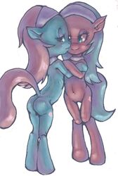 aloe_(mlp) anthro conoghi earth_pony equine female female_only friendship_is_magic fur lotus_blossom multiple_females my_little_pony pony smooth_skin tagme yuri