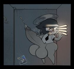 1boy anthro ass balls black_hair bottomless bottomless_male buckteeth bunny cum erect erection femboy flying furry glasses grey_fur hips holding_penis lagomorph lagomorph_humanoid large_ass large_balls large_penis large_testicles locker male male_focus male_only masturbation peaking penis rabbit semen shortstack shortstack_femboy testicles thick_thighs thighs tie wide_hips