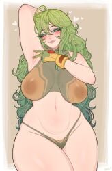 1girls armpit_fetish armpits arms_behind_back arms_behind_head arms_up big_ass big_breasts bra breasts breasts_out female female_focus female_only front_view green_eyes light-skinned_female light_skin looking_at_viewer looking_pleasured my_hero_academia panties solo solo_female solo_focus sweat sweatdrop sweating sweaty sweaty_body sweaty_breasts sweaty_butt tooru_hagakure tooru_hagakure_(visible) vo1ette