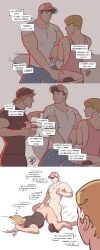 3boys before_and_after big_ass big_dom_small_sub big_penis black_hair blonde_hair blush buttplug color dan_draws_boys dialogue domination domination_loss drinking embarrassed english english_text gay gay_domination humiliation hunk instant_loss_2koma lust male male_only muscle_top muscular original original_character penis penis_size_difference plug_(sex_toy) public public_nudity public_use sex_toy significant_penis_size_difference small_penis_adoration submission submissive submissive_male text top_to_bottom twink yaoi