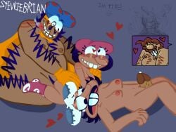 group_sex love_heart love_heart_shaped_pupils love_hearts pizza_tower pizzano pizzelle precum repost rosette rosette_(sugary_spire) rough_sex sex sex_from_behind stewiebrian_(artist) sugary_spire the_g_(sugary_spire)