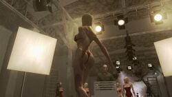 3d ass ass_focus bikini blonde_hair breasts christmas_outfit female hitman hitman_blood_money io-interactive photoshoot red_bikini screenshot sexy short_hair studio video_games white_skin
