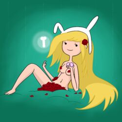 adventure_time female_only fionna_the_human_girl full_circle rose_(flower) tagme