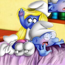 brainy_smurf femdom smurfette spanking tagme the_smurfs