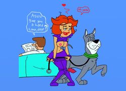 astro_the_space_mutt bestiality breasts canine canine_penis cheating cheating_wife cucked_by_beast cuckold english english_text fucked_silly george_jetson hanna-barbera interspecies jane_jetson netorare nipples ntr penis purple_socks rage_grenade socks text the_jetsons wife zoophilia